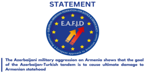 Read more about the article The Azerbaijani military aggression on Armenia shows that the goal of the Azerbaijan-Turkish tandem is to cause ultimate damage to Armenian statehood – STATEMENT