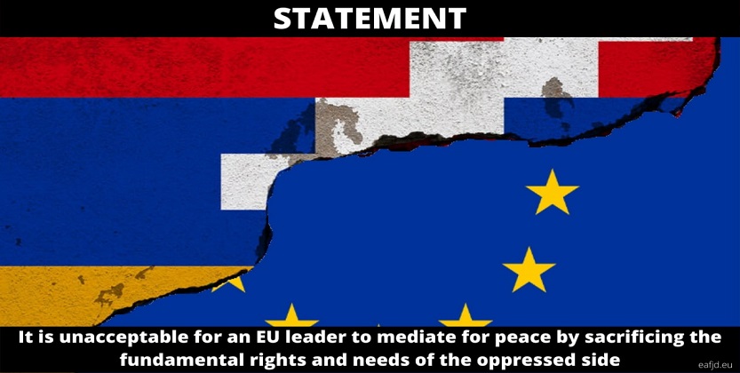 You are currently viewing It is unacceptable for an EU leader to mediate for peace by sacrificing the fundamental rights and needs of the oppressed side