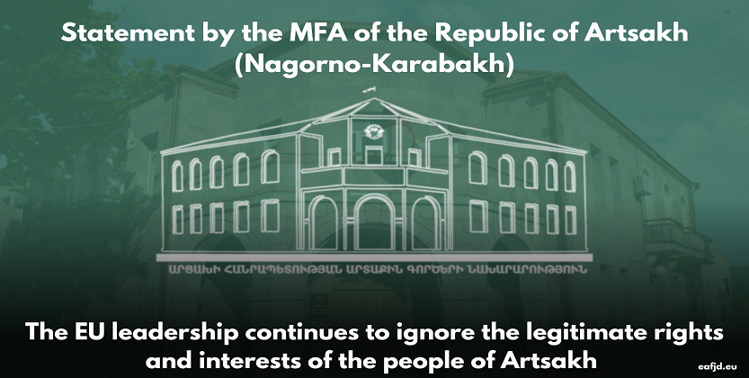 You are currently viewing Statement by MFA of Artsakh (Nagorno-Karabakh) on the Remarks Made by the President of the European Council Following the Trilateral Meeting in Brussels