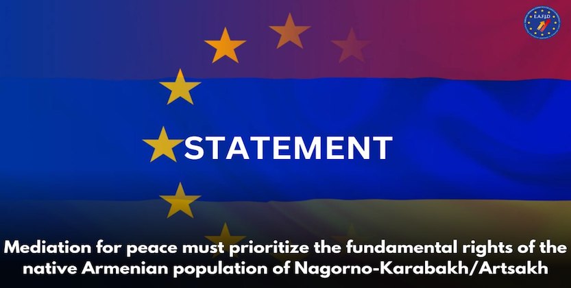 You are currently viewing EAFJD STATEMENT on the upcoming the meeting Pashinyan – Aliyev – Michel:  Mediation for peace must prioritize the fundamental rights of the native Armenian population of Nagorno Karabakh/Artsakh