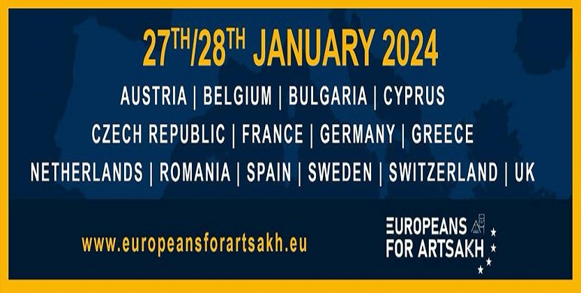 You are currently viewing The Movement “Europeans for Artsakh” Mobilizes Across Europe on 27-28 January