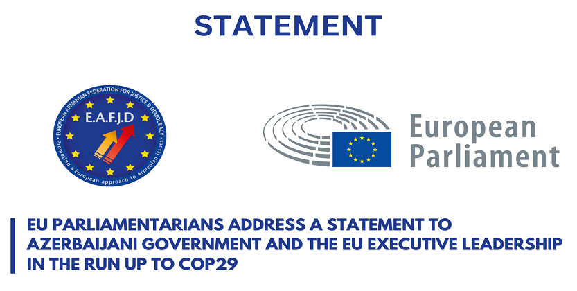 You are currently viewing EU parliamentarians address a statement to Azerbaijani government and the EU executive leadership in the run up to COP29