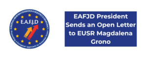 Read more about the article “Diplomacy where not only principles but also human dignity is sacrificed, quickly becomes complicity”- EAFJD President Kaspar Karampetian